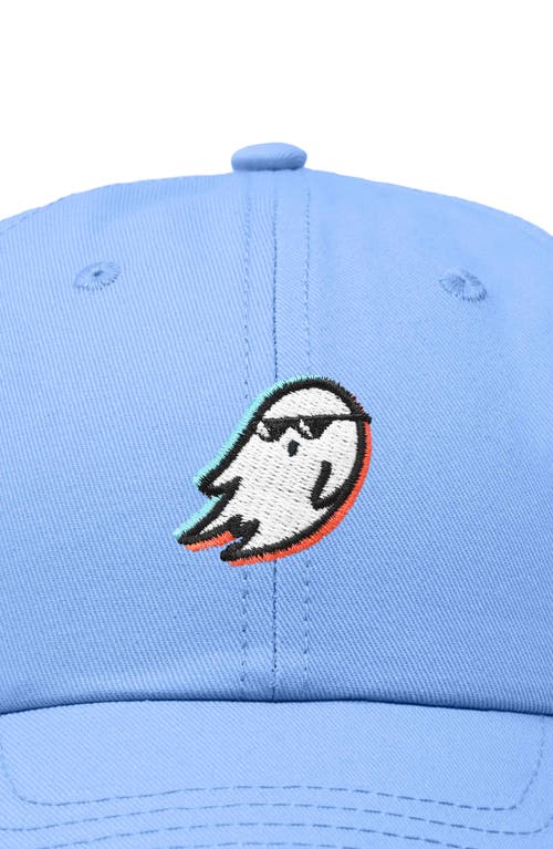 Dalix Ghost Life Embroidered Casual Cap In Light Blue