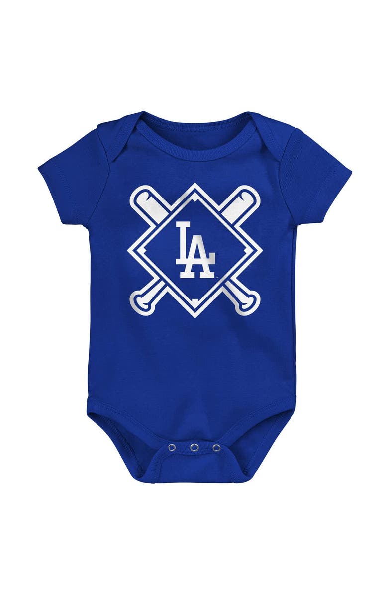 Outerstuff Infant Outerstuff Los Angeles Dodgers Home Plate 3-Piece Creeper Set, Alternate, color, White