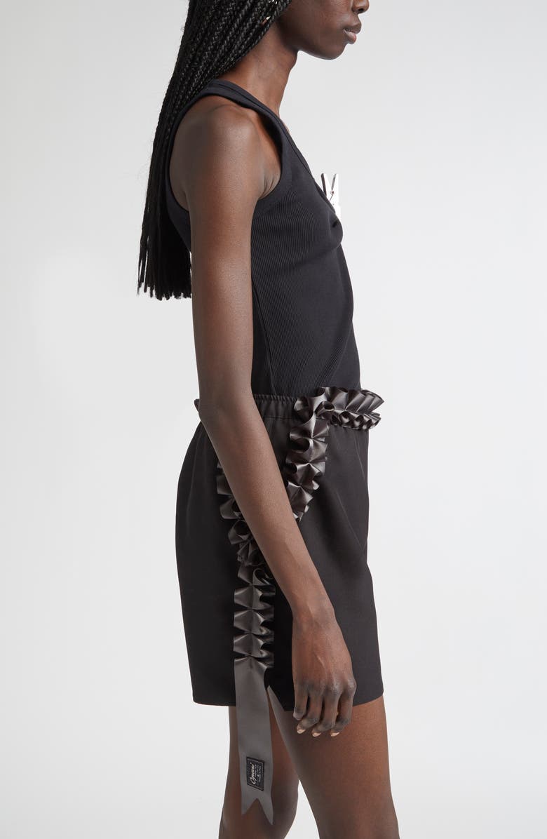 Coperni Washing Clip Rib Organic Cotton Tank, Alternate, color, Black