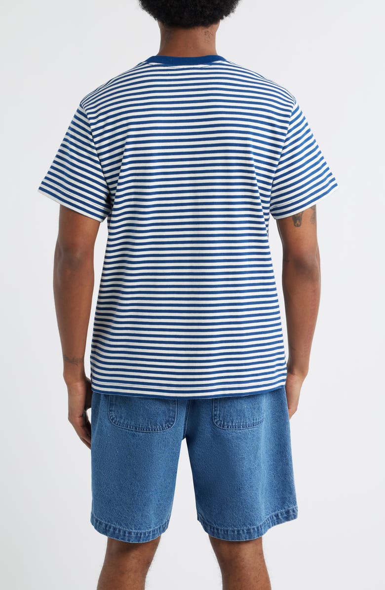 Obey Established Works Eyes Stripe T-Shirt, Alternate, color, Navy Peony Multi