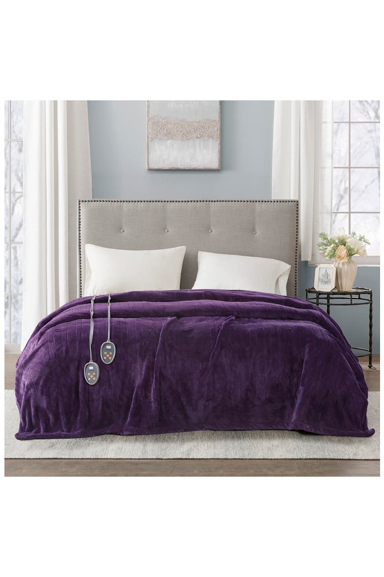 Heated Blanket, Alternate, color, PURPLE