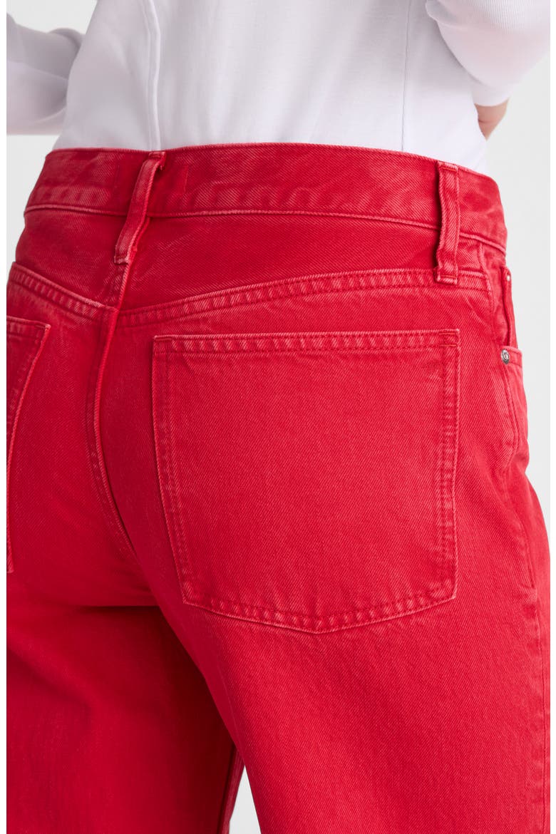 Low Slung Baggy Crop Jeans, Alternate, color, VARSITY RED