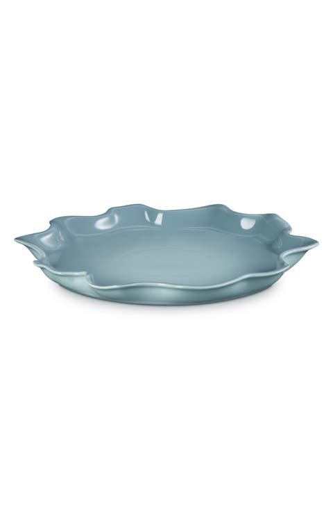Iris Stoneware Ruffle Platter