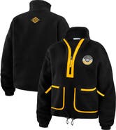 WEAR by Erin Andrews Women's WEAR by Erin Andrews Black Pittsburgh Steelers Polar Fleece Half-Zip Jacket