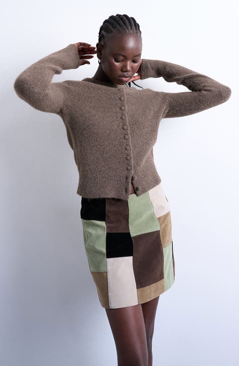 Covered Button Cardigan