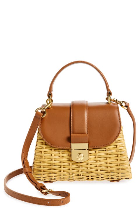 Small Wicker Avenue Crossbody Bag