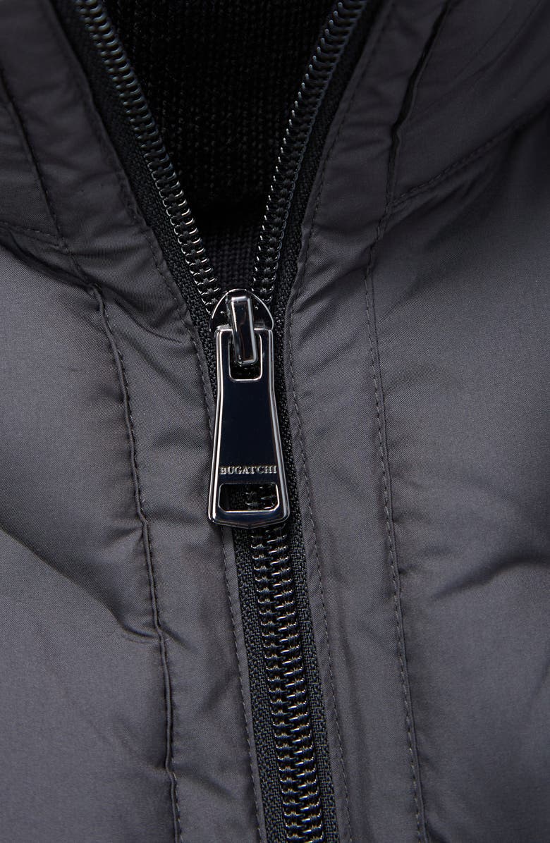 Bugatchi Water Repellent Chevron Quilted Puffer Vest, Alternate, color, 