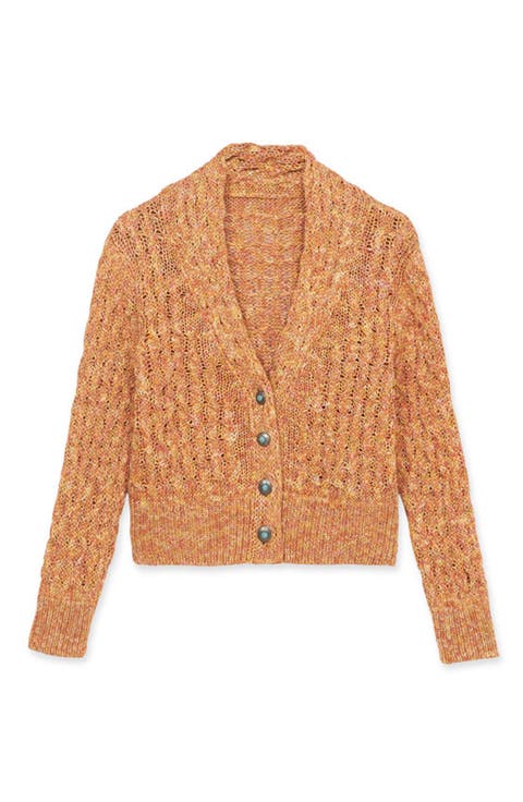 Navajo Style Open Knit Cardigan