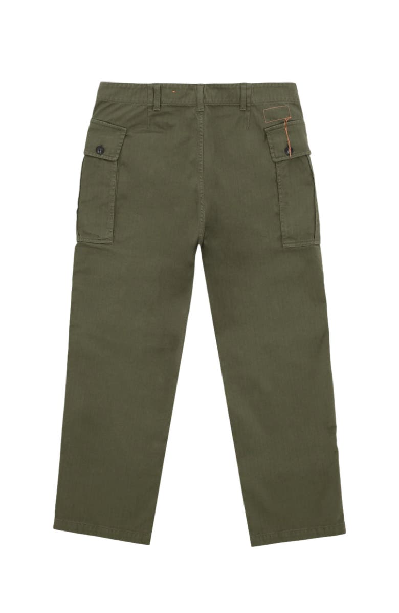 Fortela Olive Herringbone Cargo Trousers, Alternate, color, Green