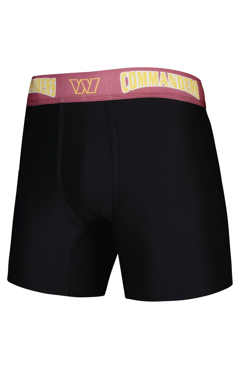 CONCEPTS SPORT Men's Concepts Sport Black/Burgundy Washington Commanders 2-Pack Boxer Briefs Set, Alternate, color, Black
