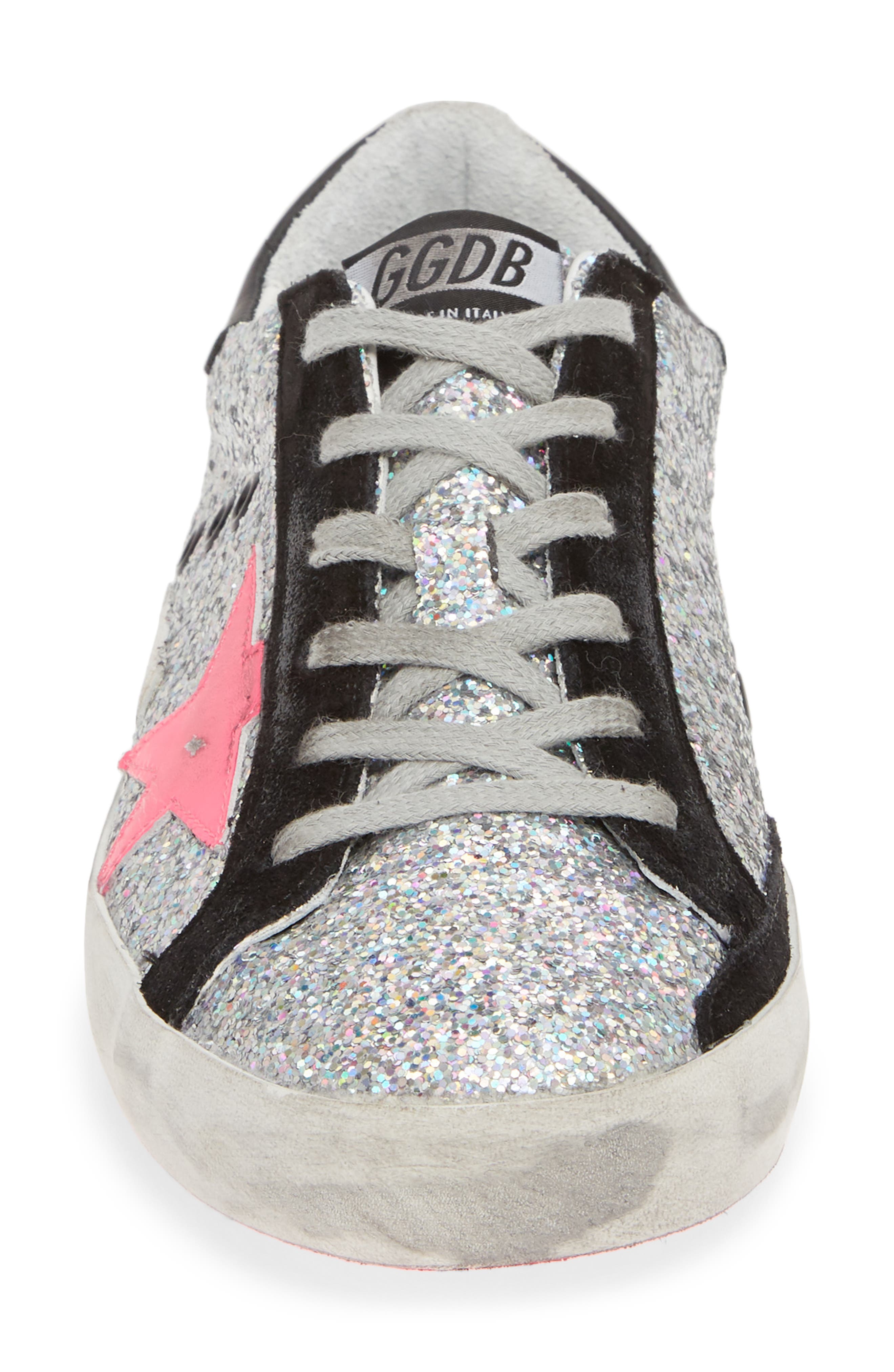Golden Goose Superstar Glitter Sneaker, Alternate, color, 
