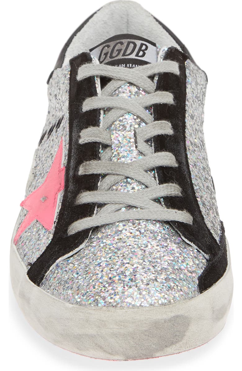 Golden Goose Superstar Glitter Sneaker, Alternate, color,