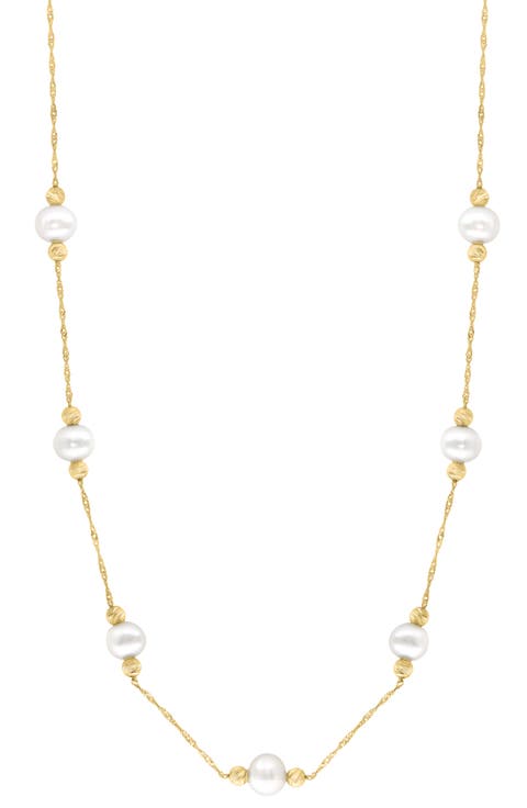 Freshwater Pearl Station Necklace