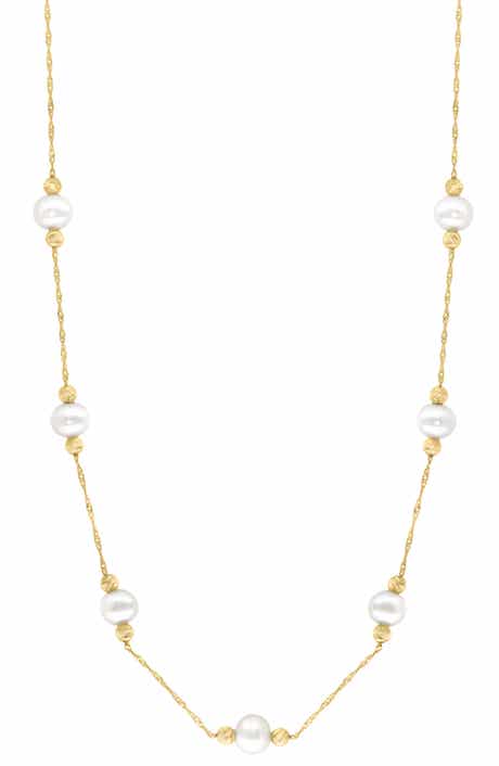 Freshwater Pearl Station Necklace
