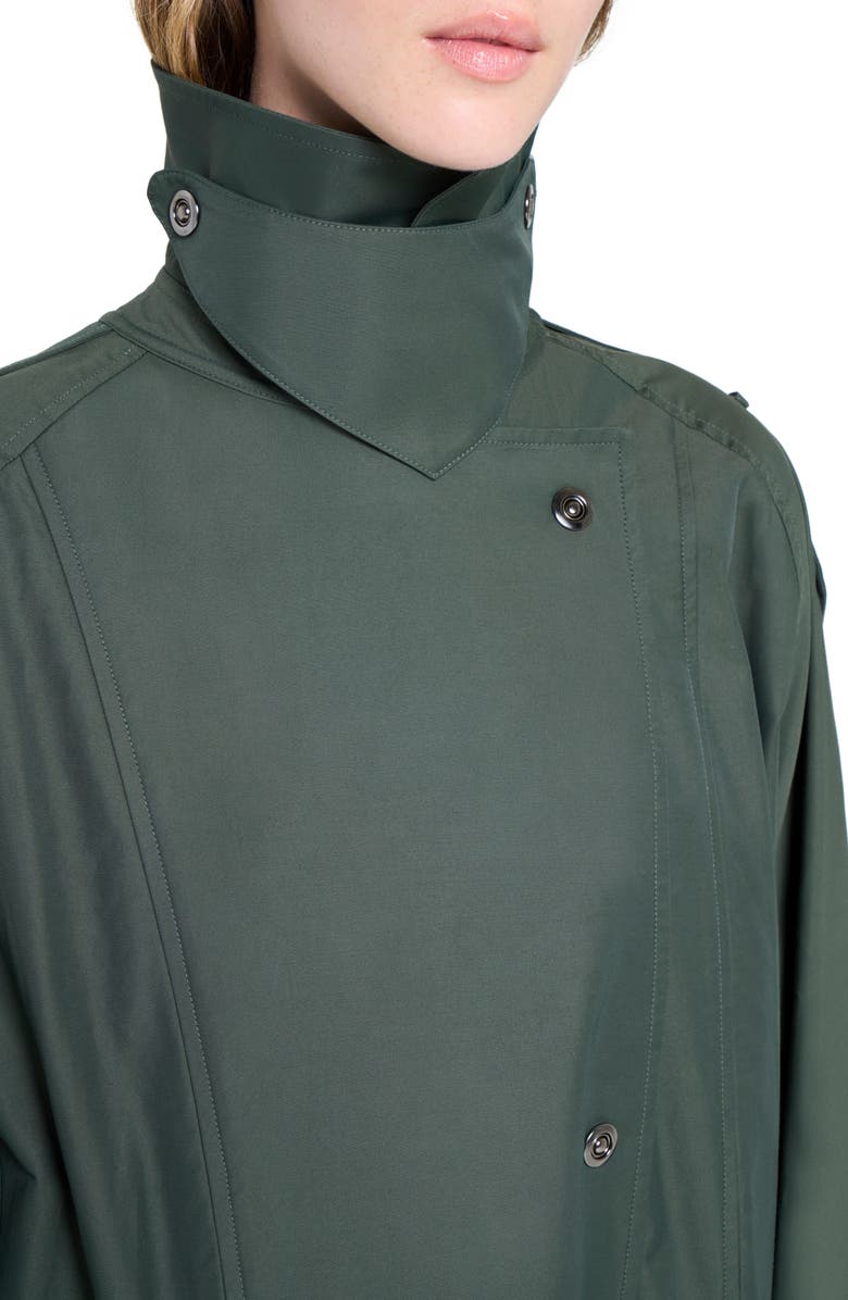 TWP Long Bogie Water Repellent Trench Coat, Alternate, color, Beetle