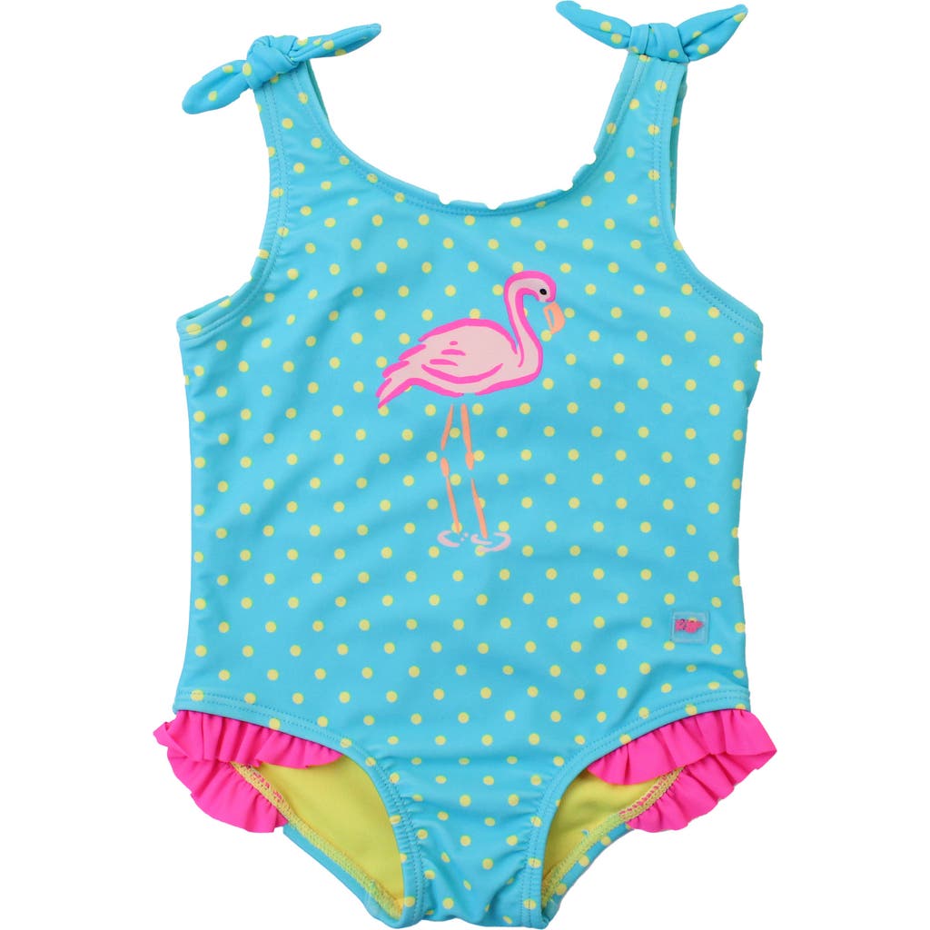 RUFFLEBUTTS RUFFLEBUTTS TODDLER GIRLS UPF50+ TIE SHOULDER ONE PIECE
