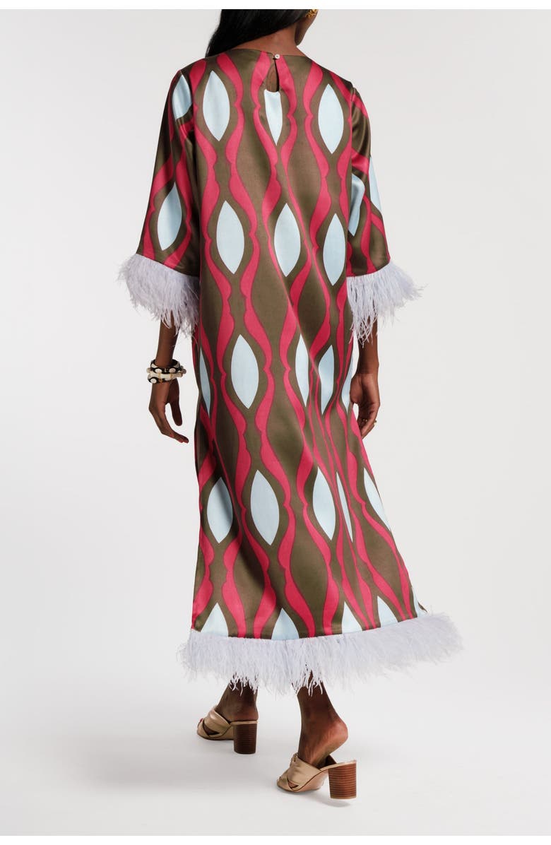 Frances Valentine Belle Maxi Dress, Alternate, color, Red/Olive/Light Blue