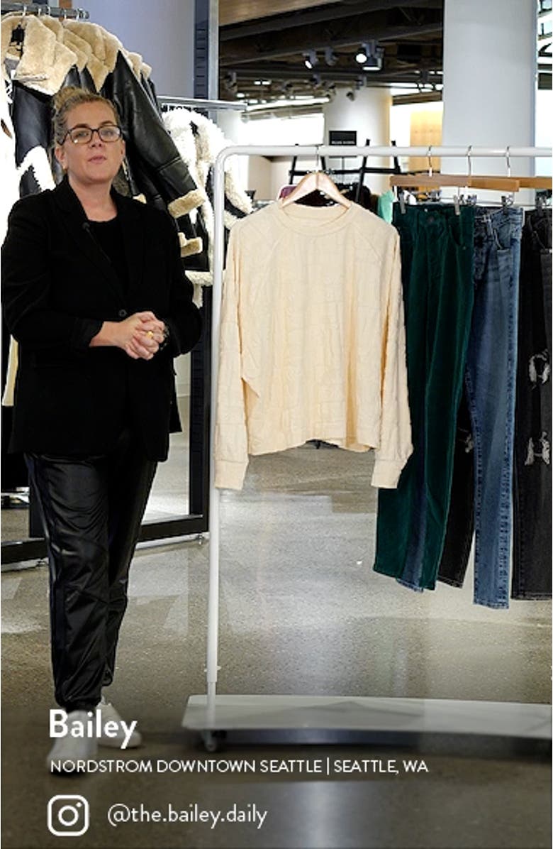 New Wave Cotton Blend Jacquard Sweatshirt, sales video thumbnail