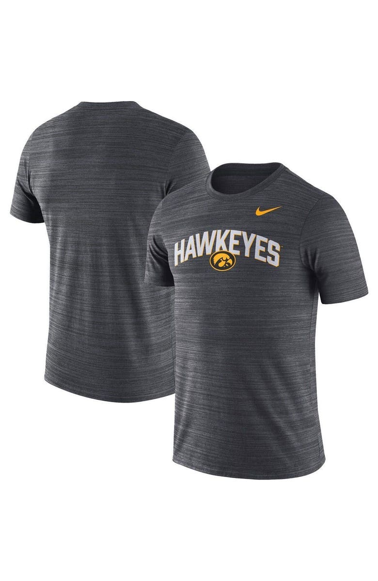 Nike Men's Nike Black Iowa Hawkeyes 2022 Game Day Sideline Velocity Performance T-Shirt, Main, color, 