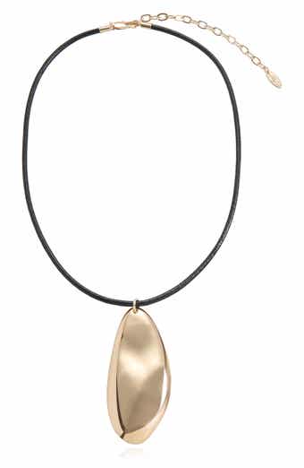 Liquid Pendant Cord Necklace