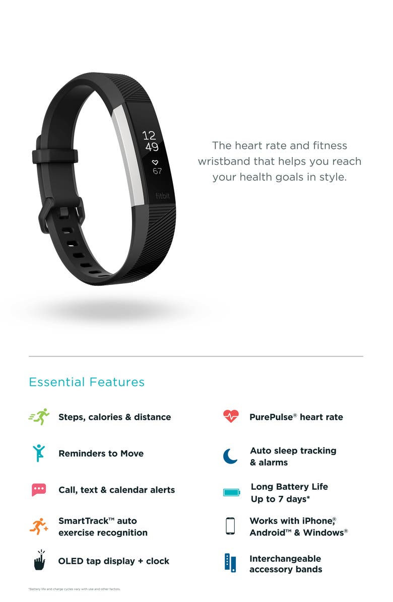 Fitbit Special Edition Alta HR Wireless Heart Rate and Fitness Tracker, Alternate, color, 