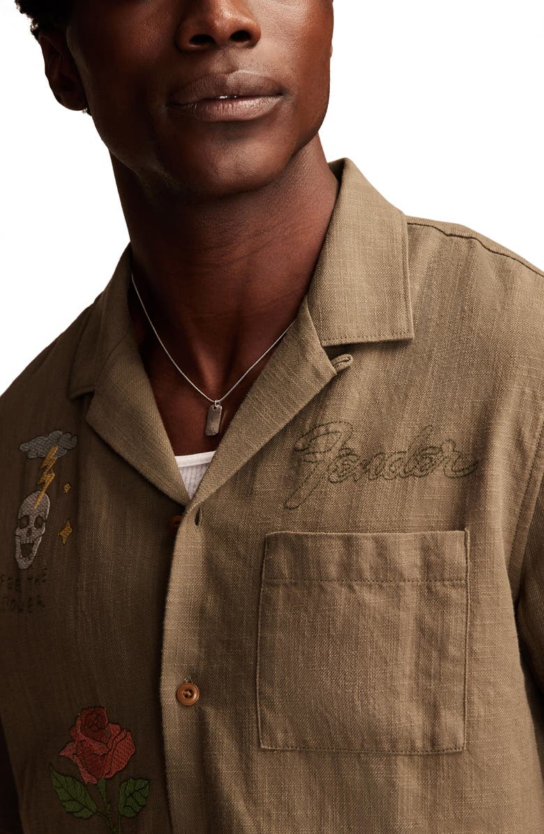 Lucky Brand Fender Club Short Sleeve Button-Up Shirt, Alternate, color, 