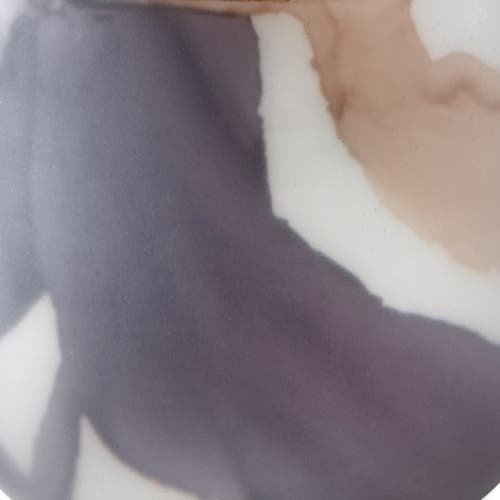 Tag Marble Tealight Candle Holders Matte Finish Purple Glass In Multi