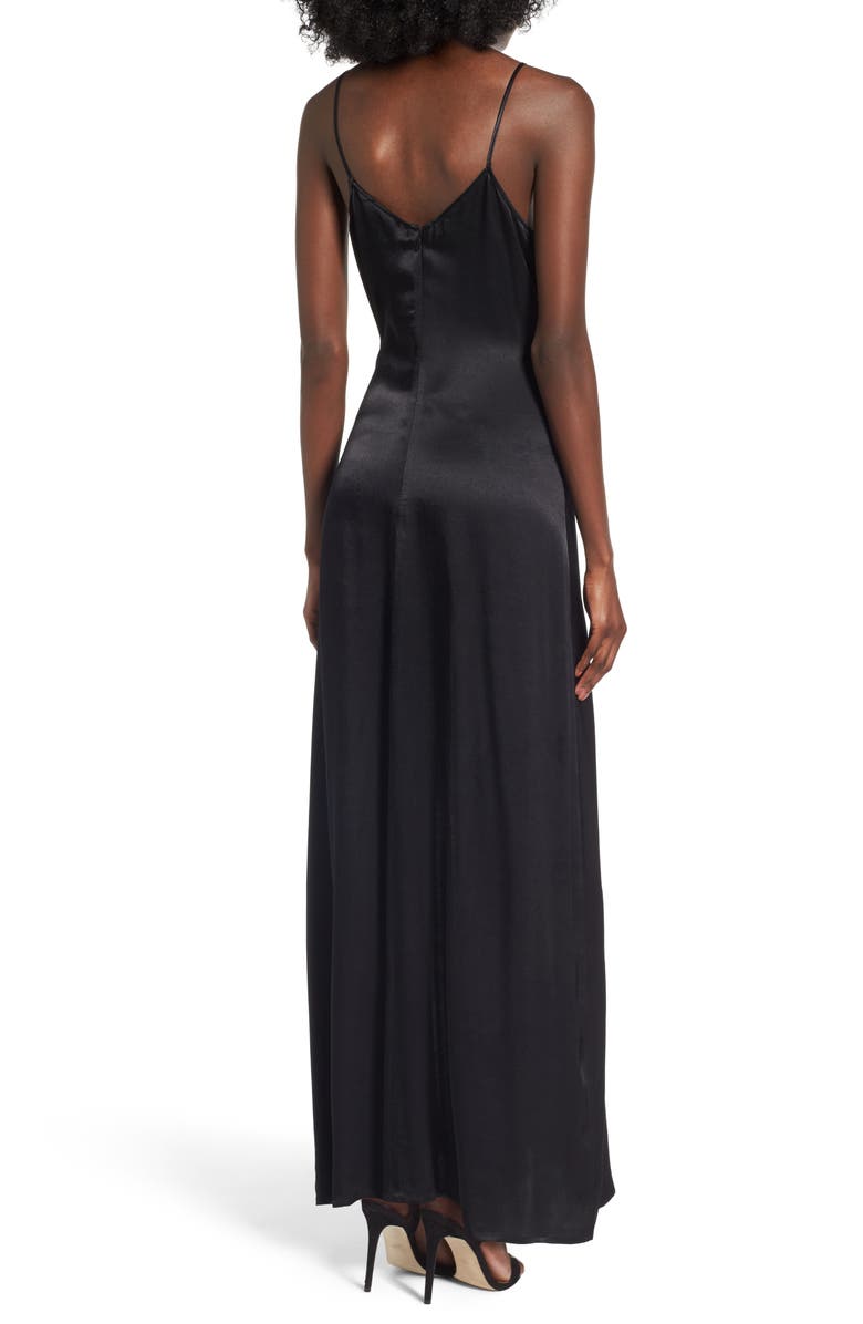 Leith Satin Maxi Dress, Alternate, color, 