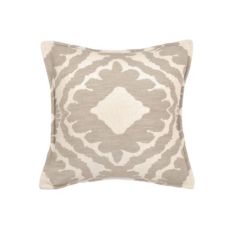 Cleo Natural Throw Pillow, 20" x 20"
