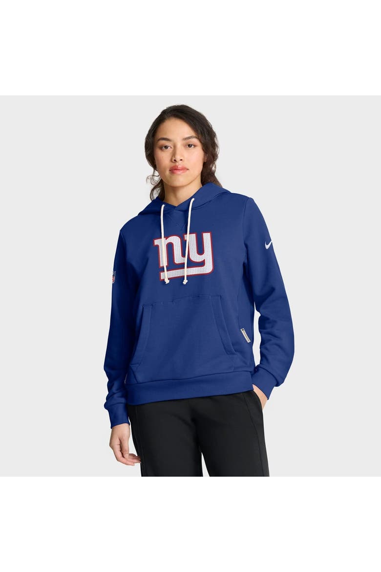 Women's Nike Royal New York Giants Sideline Standard Issue Initial Home Dri-FIT Hoodie, Main, color, Royal