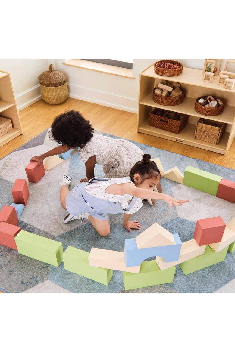 Jumbo Foam Colored Blocks - 36 Pieces, Alternate, color, Multicolored