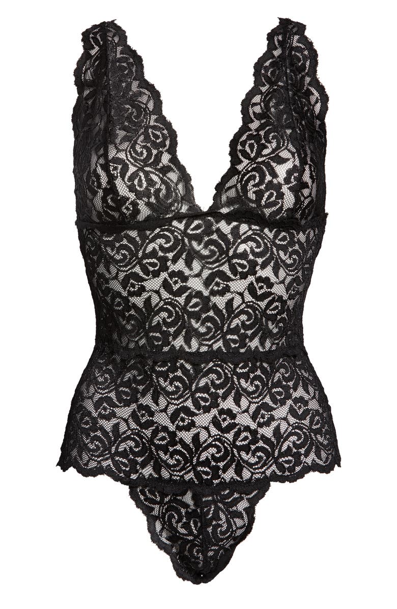 Oh La La Cheri Galloon Lace Teddy, Alternate, color,