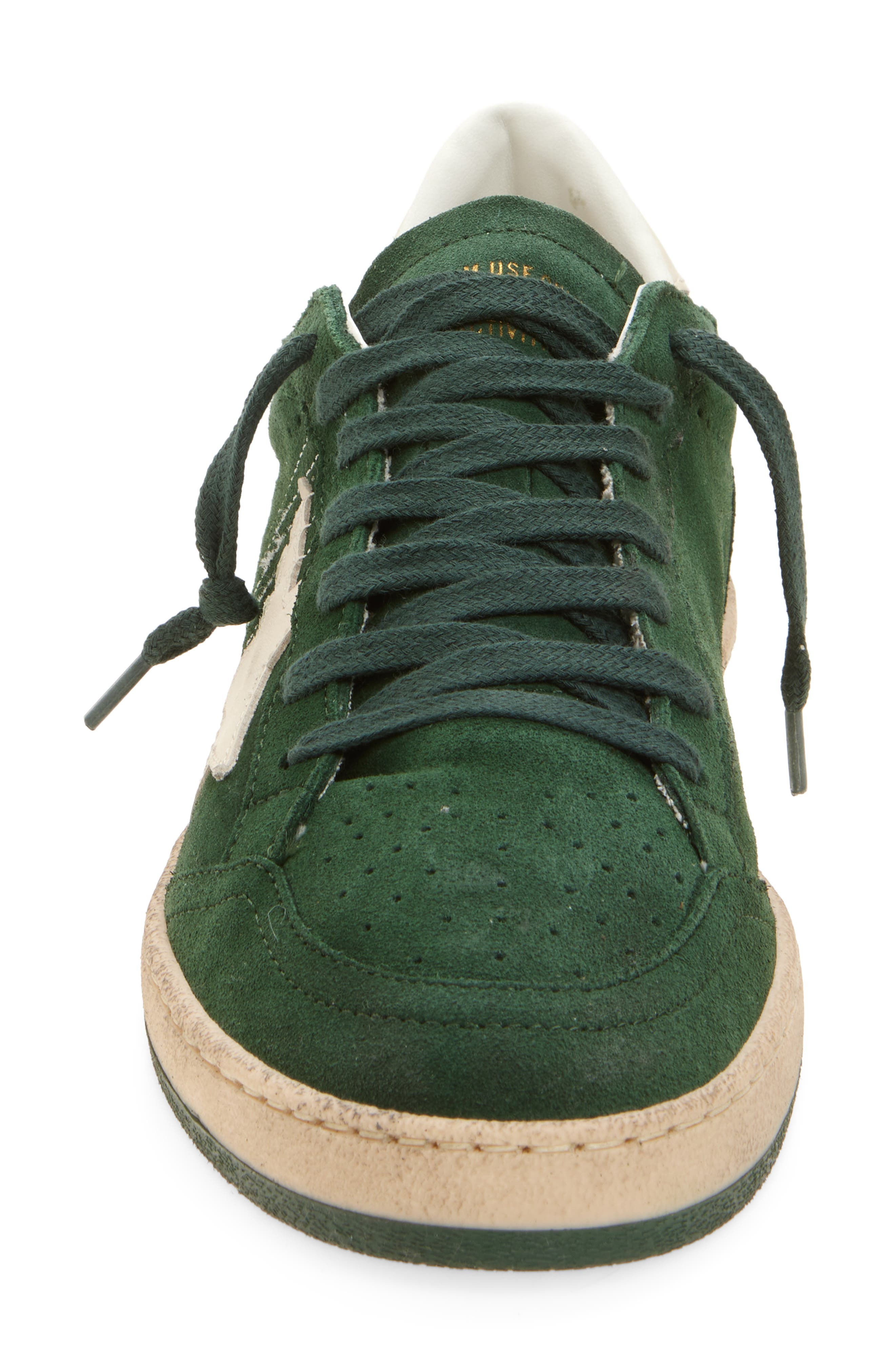 Golden Goose Ball Star Sneaker, Alternate, color, Dark Green/Cream