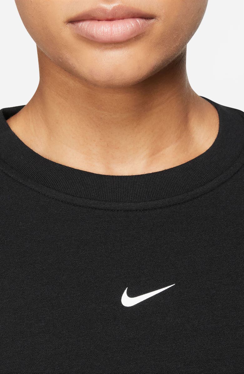 Nike Dri-FIT One Long Sleeve Top, Alternate, color, Black/ White