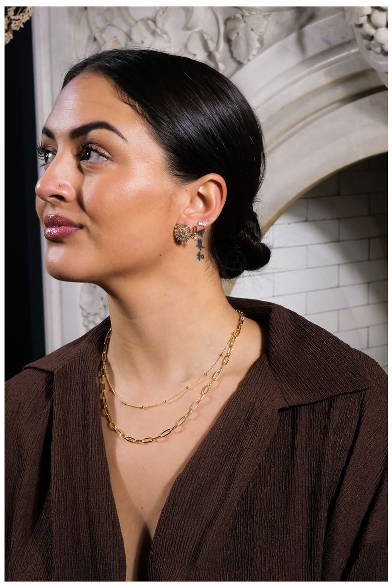 Leah Layered Chain Necklace, Alternate, color, GOLD