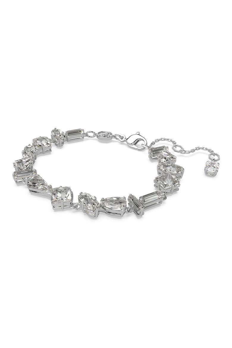Mesmera Mixed Crystal Bracelet, Alternate, color, SILVER