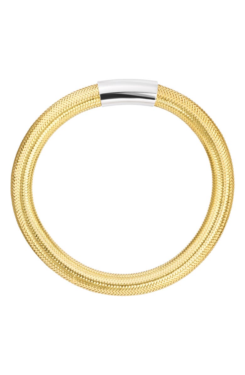ATHRA LUXE Dolce Sole Fancy Mesh Bangle Bracelet, Main, color,