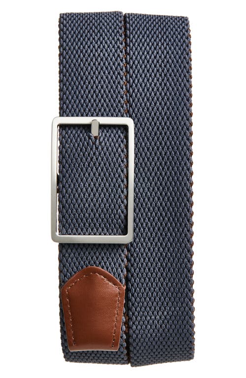 Nordstrom Rack Clayton Reversible Woven Belt In Brown- Navy