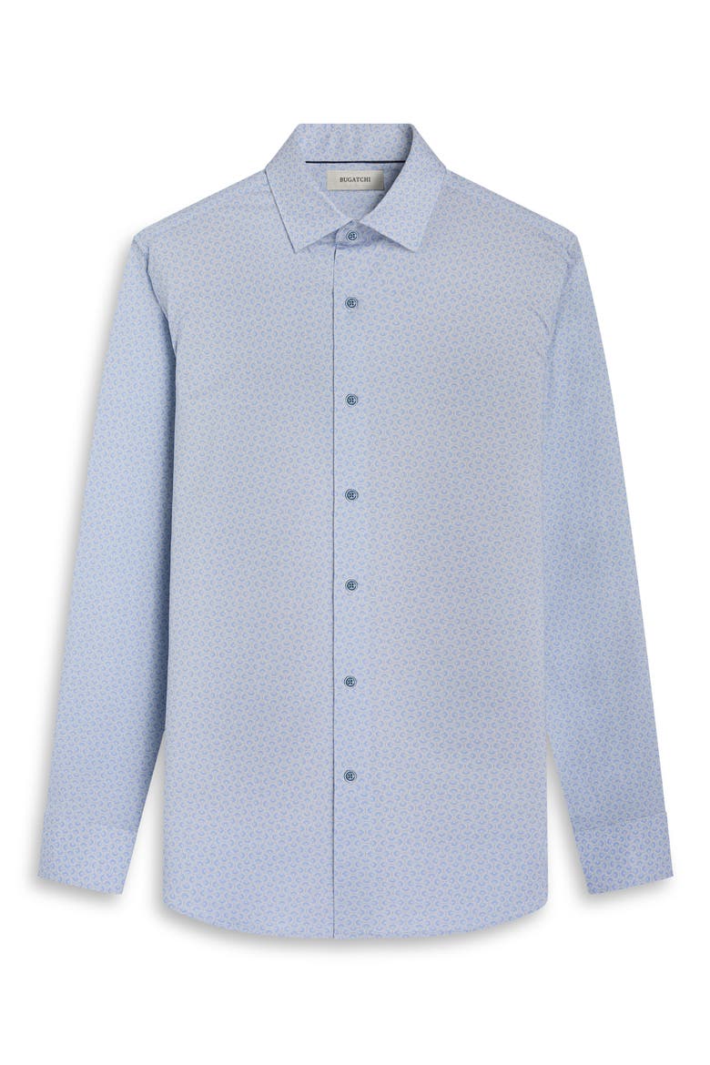 James OoohCotton® Geo Print Button-Up Shirt, Alternate, color, AIR BLUE