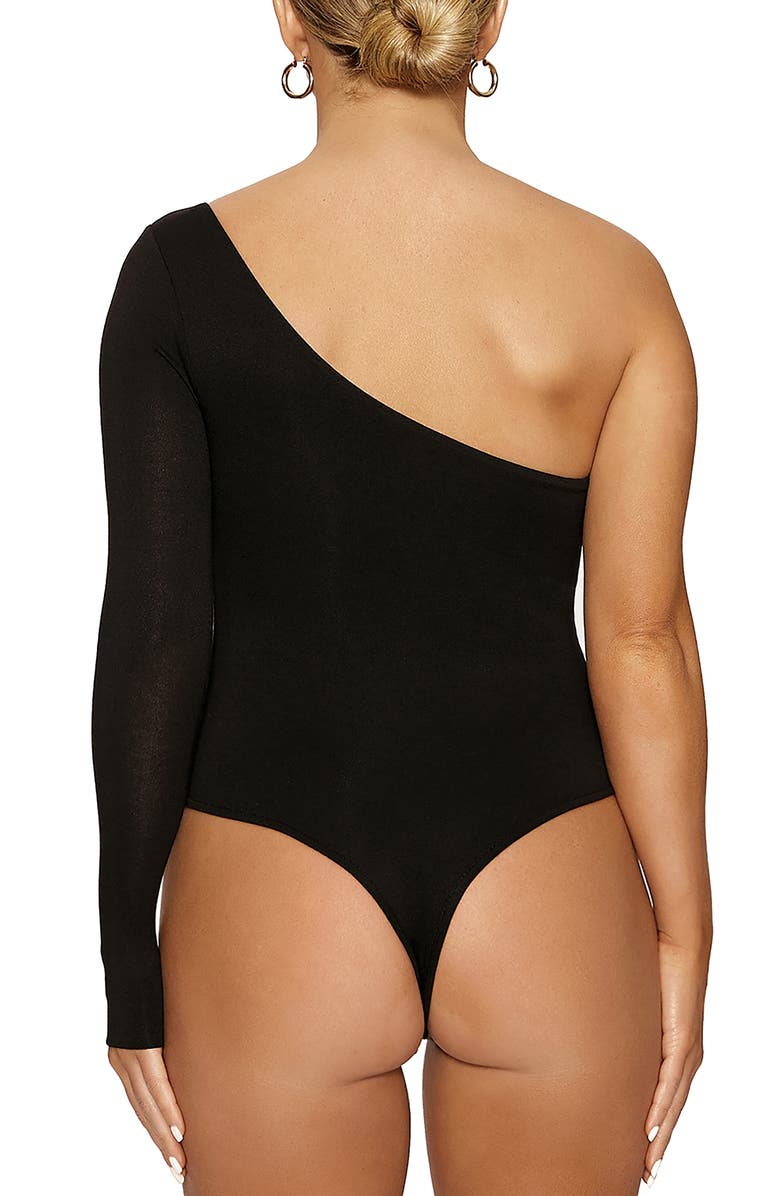 Naked Wardrobe NW Side One-Shoulder Bodysuit, Alternate, color,