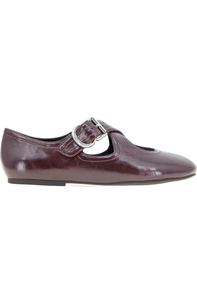 BCBGeneration Maya Mary Jane Flat, Alternate, color, Dark Cherry