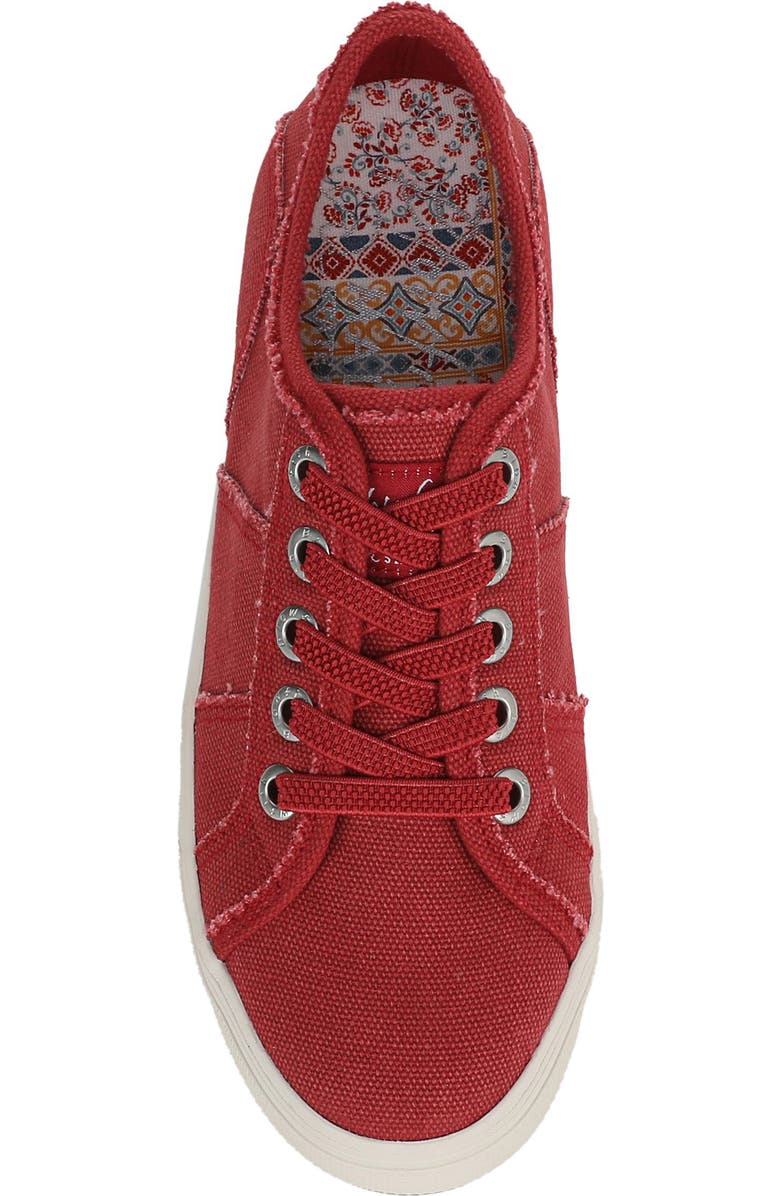 Blowfish Malibu Super Smile Platform Slip-On Sneaker, Alternate, color, Red Fabric