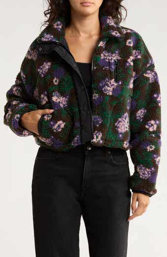 BLANKNYC Floral Faux Shearling Jacket