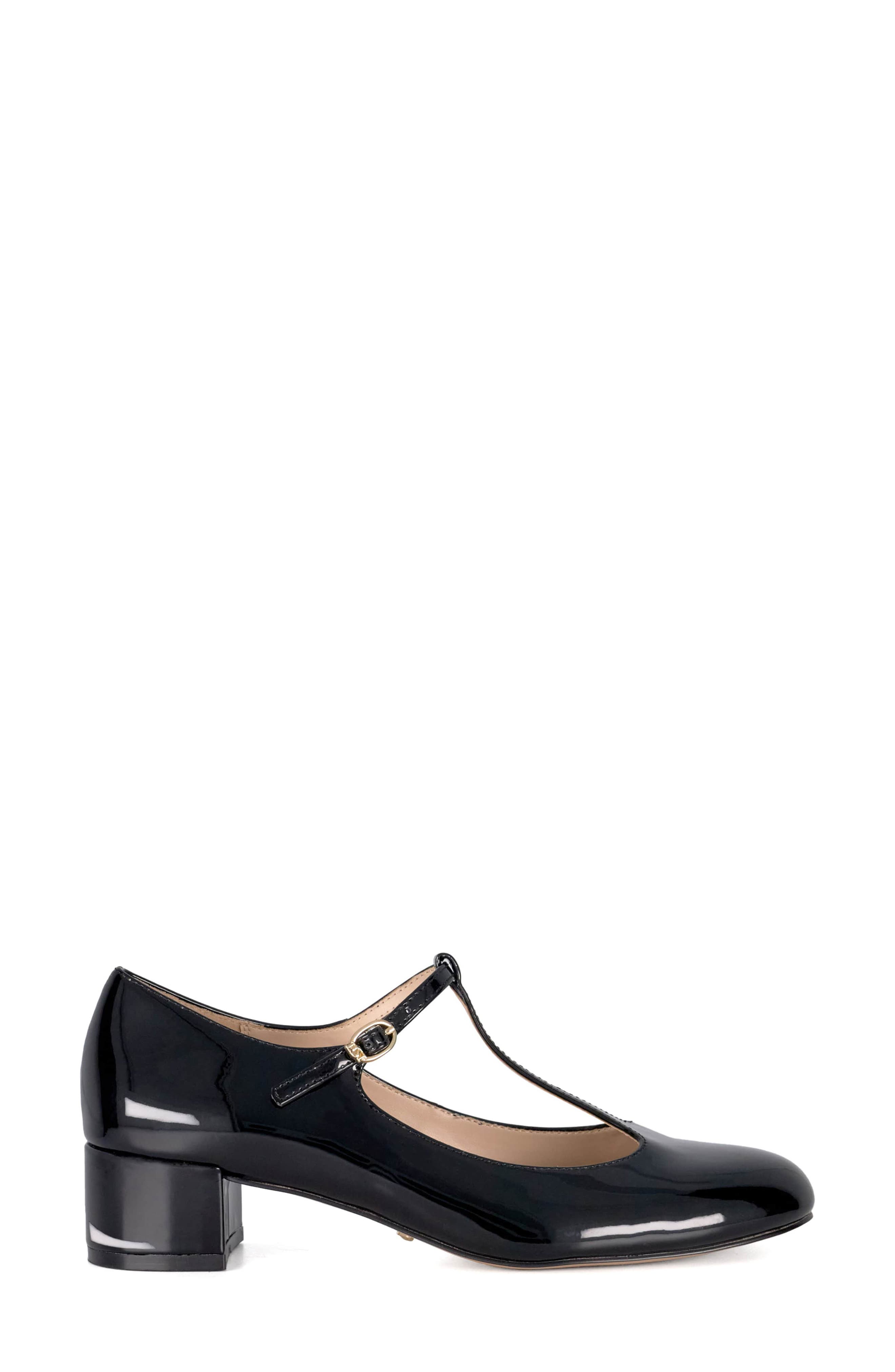 Dune London Believable T-Strap Pump, Alternate, color, 