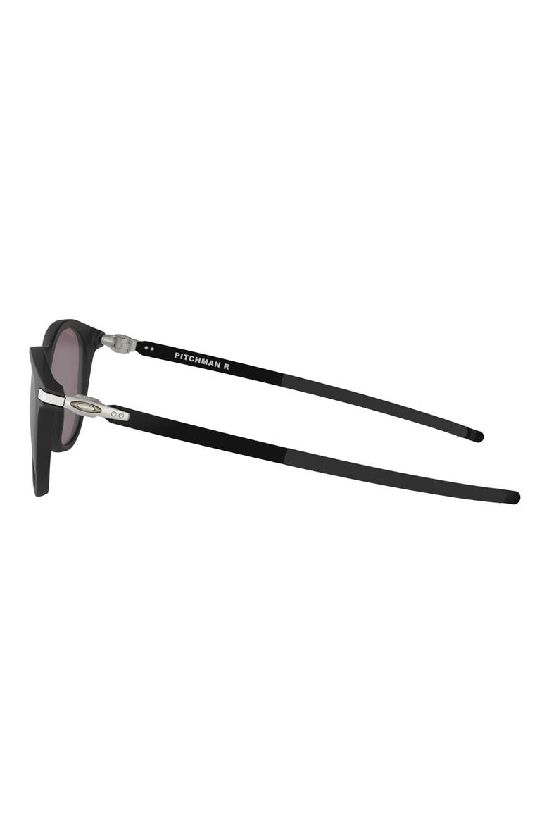 Prizm™ Pitchman™ 50mm Small Round Sunglasses, Alternate, color, BLACK