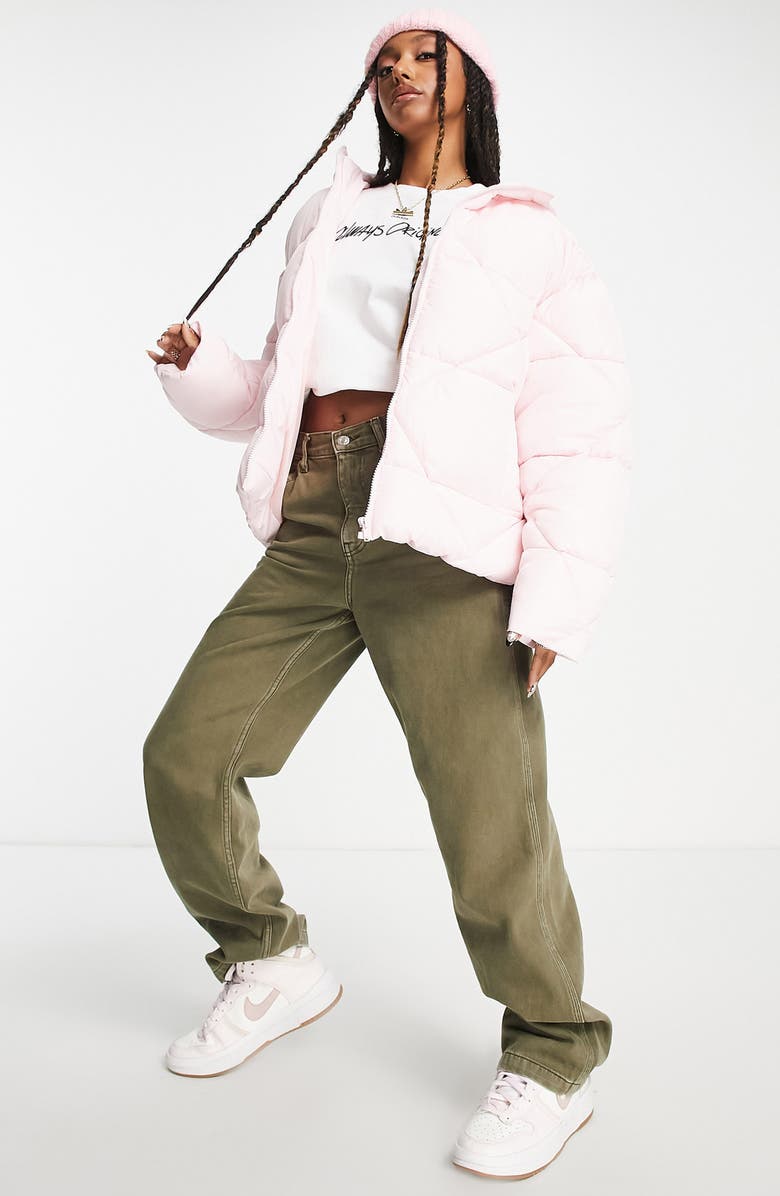 ASOS DESIGN Quilted Puffer Jacket, Alternate, color,