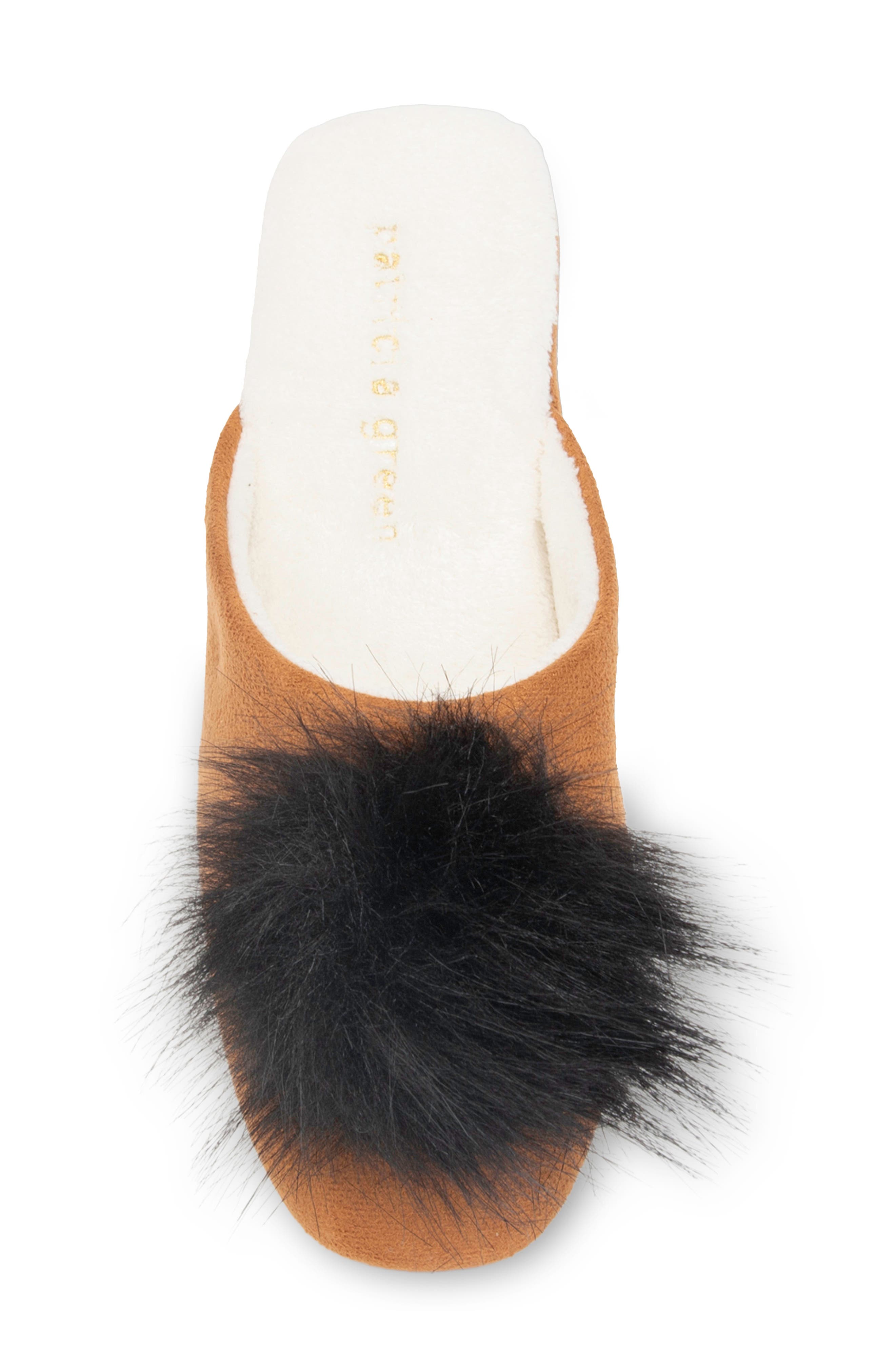 Pretty Pouf Slipper, Alternate, color, CHESTNUT