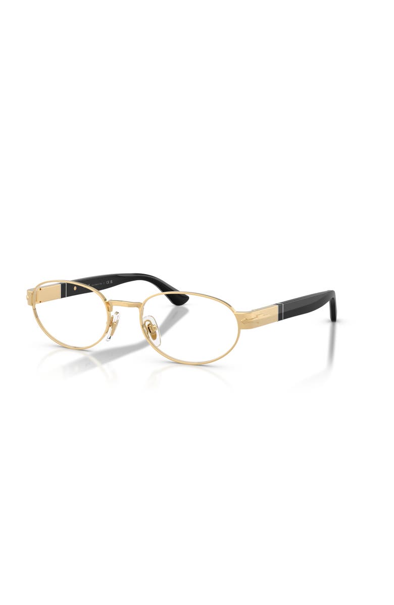 Persol 52mm Oval optical glasses, Main, color, Gold