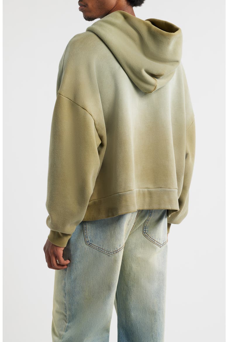 Oversize Cut Throat Hoodie, Alternate, color, OLIVE
