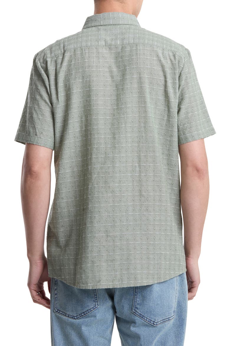 Bankstone II Short Sleeve Button-Up Shirt, Alternate, color, BROLIVE